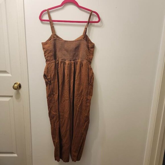 Women's Brown Jumpsuit - Picture 3 of 3
